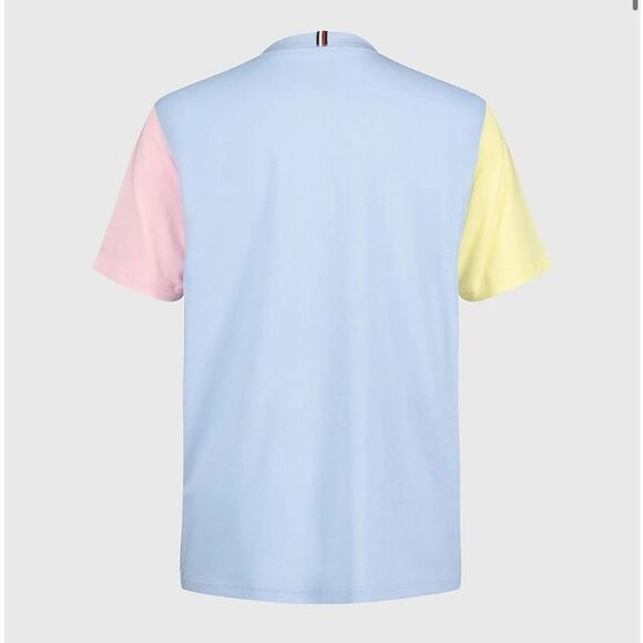 TOMMY HILFIGER Big Boys Stencil Blocked Short Sleeves T-shirt Multicolor Size M - Picture 9 of 15